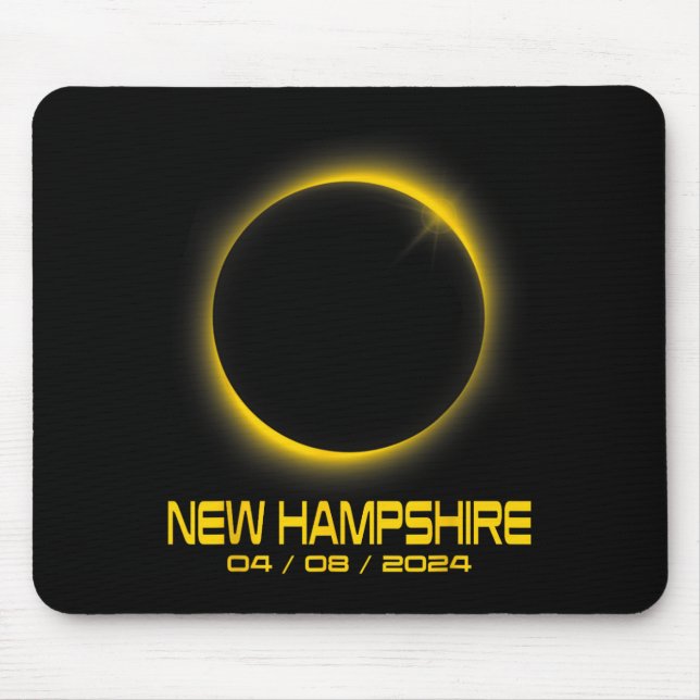 Mousepad Hampshire Nh Total Eclipse Solar 2024 (Frente)