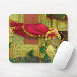 Mousepad Hamsa e Damayanti por Raja Ravi Varma