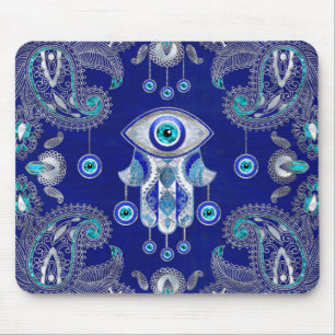 Mousepad Hamsa - Ornamento de Amuleta de Olhos Mau