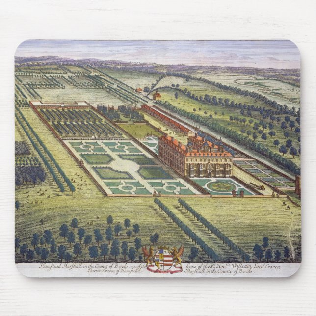 Mousepad Hamstead Marshall no condado do engra de Berkshire (Frente)