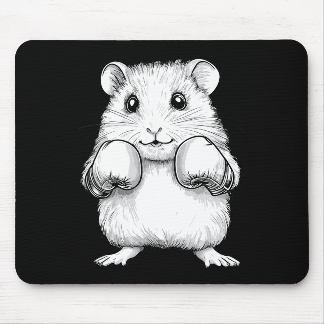 Mousepad Hamster de Boxing Bonito (Frente)