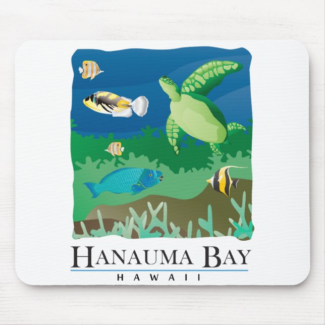 Mousepad Hanauma Bay Oahu Hawaii (Frente)