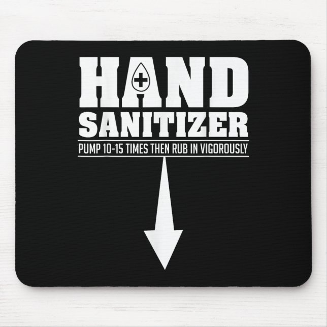 Mousepad Hand Sanitizer Funny Sarcastic Adult Humor Dirty J (Frente)