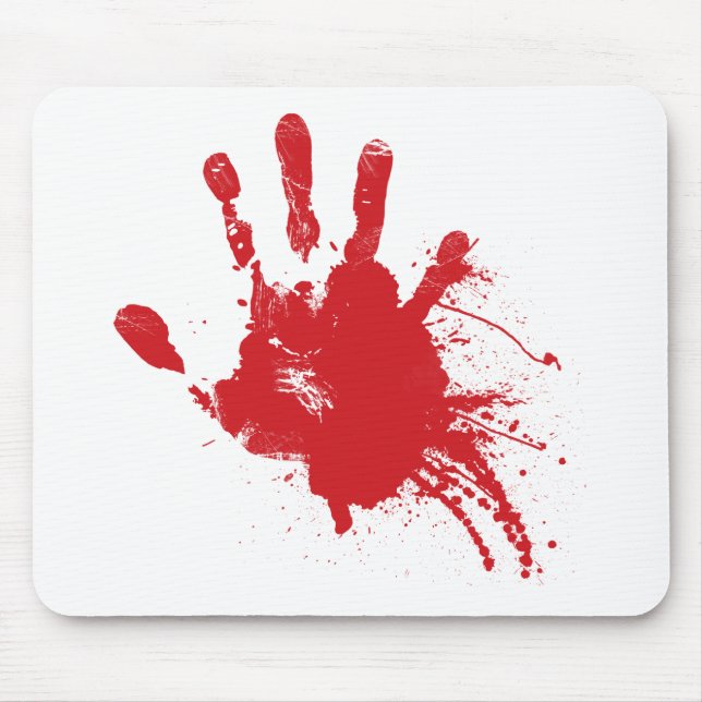 Mousepad Handprint sangrento Z (Frente)