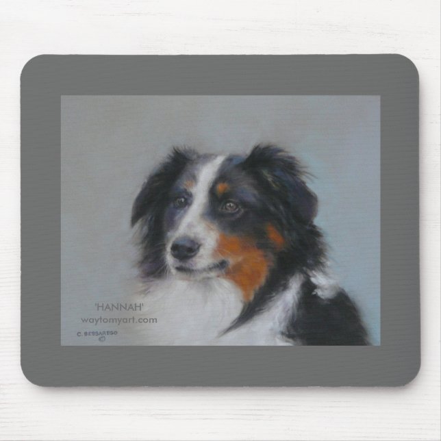 Mousepad "HANNAH" waytomyart.com Pastel original (Frente)