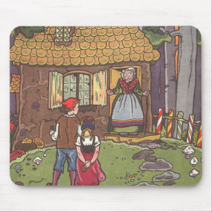 Mousepad Hansel e Gretel, Conto de Fadas Vintage por Hauman
