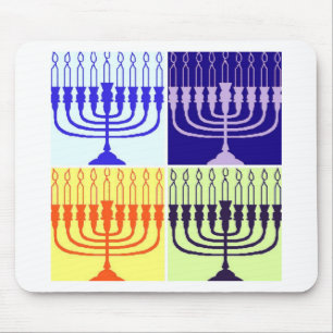 Mousepad Hanukkah Minorah