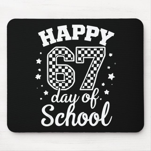 Mousepad Happy 67th Day Of School Students Teacher Kids 100 (Frente)