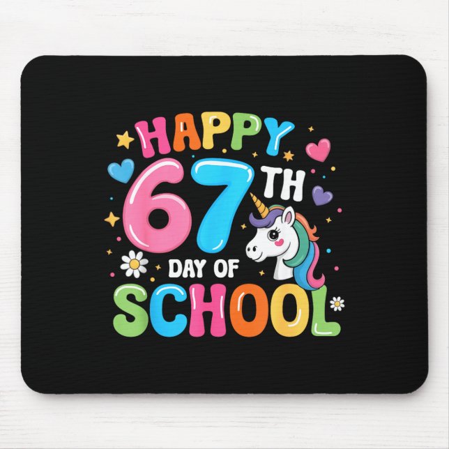 Mousepad Happy 67th Day Of School Teachers Students 67 Meme (Frente)