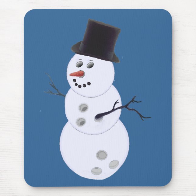 Mousepad Happy Bowlidays Snowman (Frente)