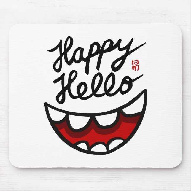 Mousepad Happy Hello BIG Smile (Frente)