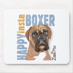 Mousepad Happy Insta Boxer - Zani Mo Dog