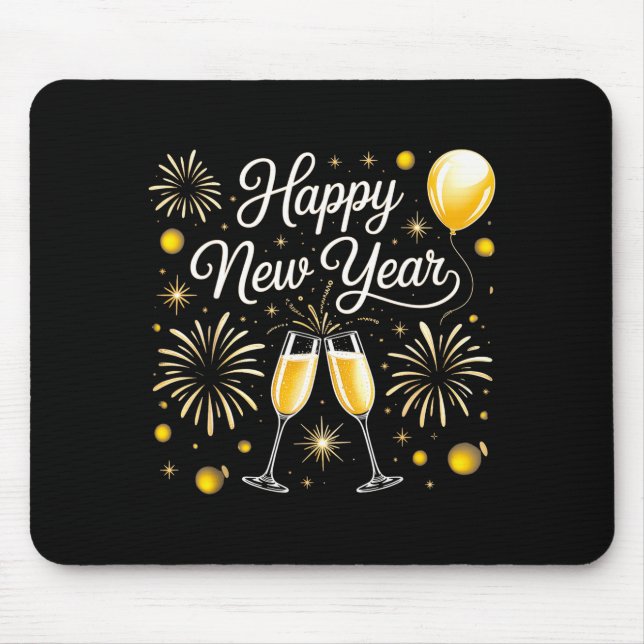 Mousepad Happy New Year 2026 Celebration Design With Champa (Frente)