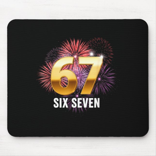 Mousepad Happy New Year 2026 New Year's Eve Party 67 Six Se (Frente)