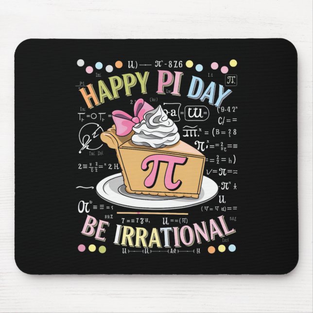 Mousepad Happy Pi Day Funny Math Coach Teacher Pi Day Coque (Frente)