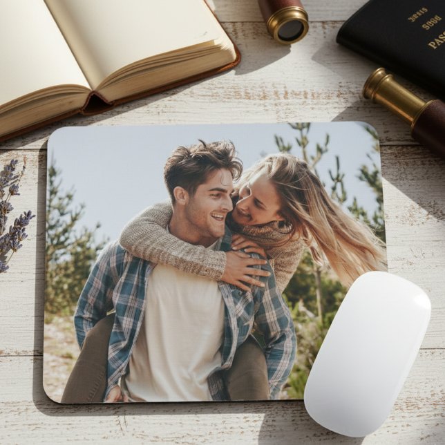 Mousepad Happy Wedding Couple Photo (Criador carregado)