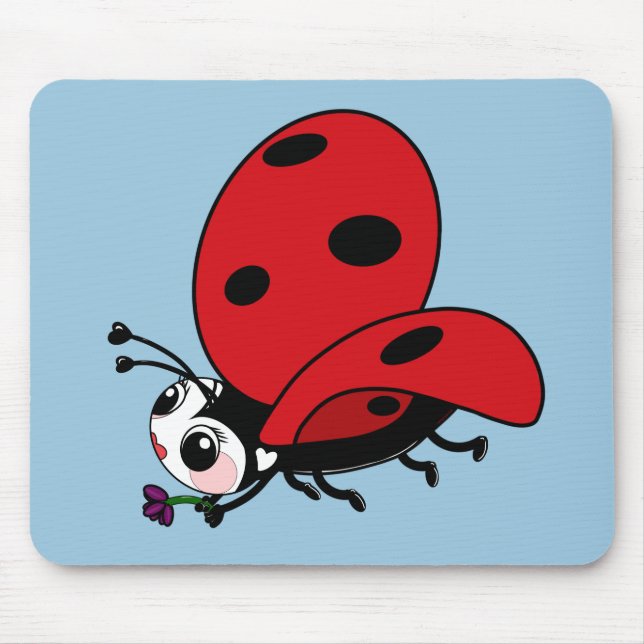 Mousepad Happy Wings Ladybug (Frente)