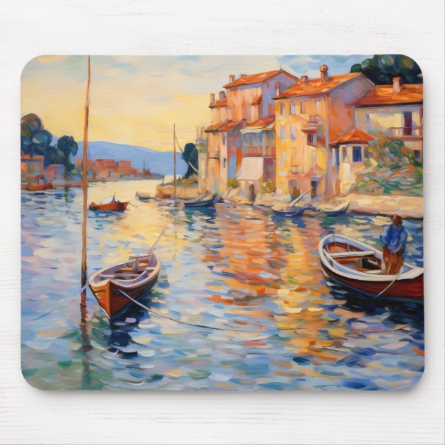 Mousepad Harbour Neo-Impressionismo (Frente)