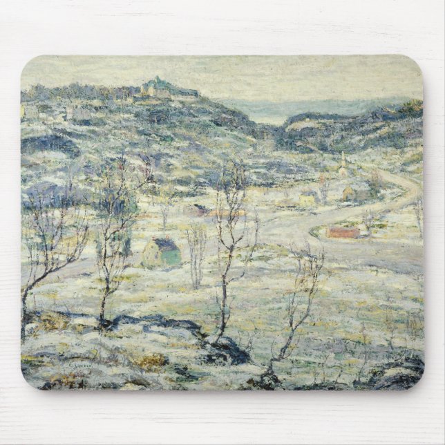 Mousepad Harlem Valley, no inverno (cena de Nova Iorque) (Frente)