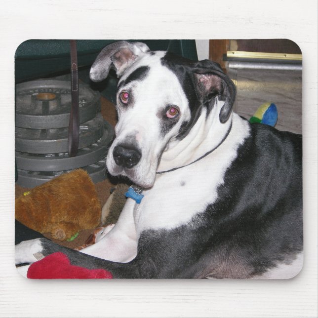 Mousepad Harlequin great dane (Frente)