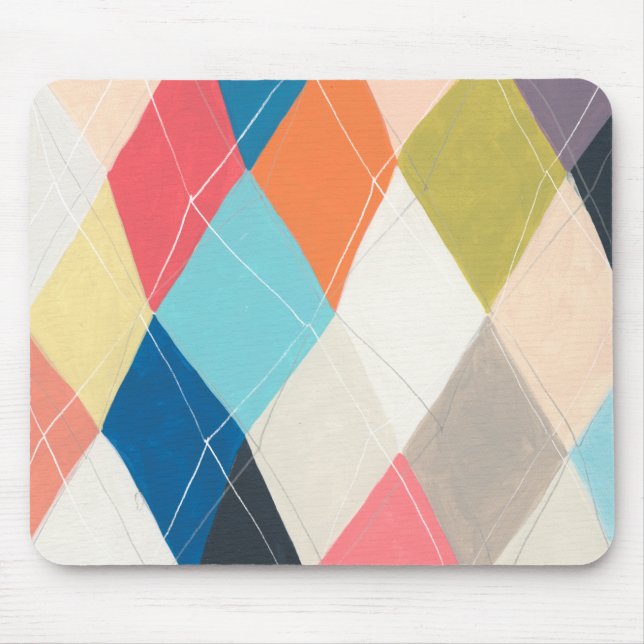 Mousepad Harlequin Hopscotch - Padrão de Argyle (Frente)
