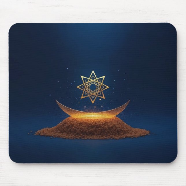 Mousepad Harmonia Dourada – Ressonância Divina do Shree Yan (Frente)