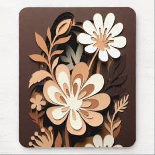 Mousepad Harmonia Floral Recortada em Camadas