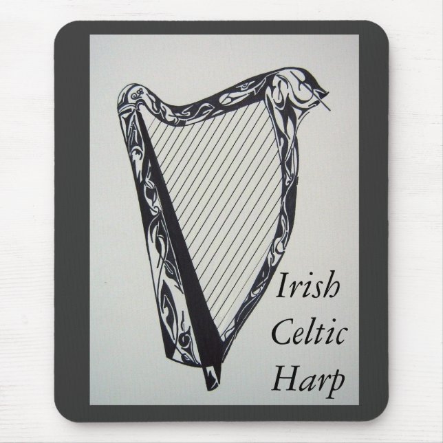 Mousepad Harpa celta irlandesa (Frente)