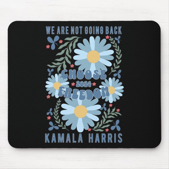Mousepad Harris 2024 Escolha Freedom Boho Wildflower (Frente)