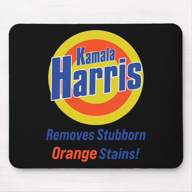 Mousepad Harris 2024 Remove Trilhas Laranja Estubborn 4 (Frente)