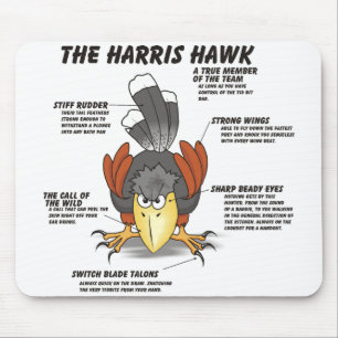 Mousepad Harris Hawk desenhos animados