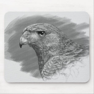 Mousepad Harris Hawk Drawing