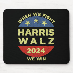 Mousepad Harris Tim WAlzheimer 2024 quando lutamos ganhamos
