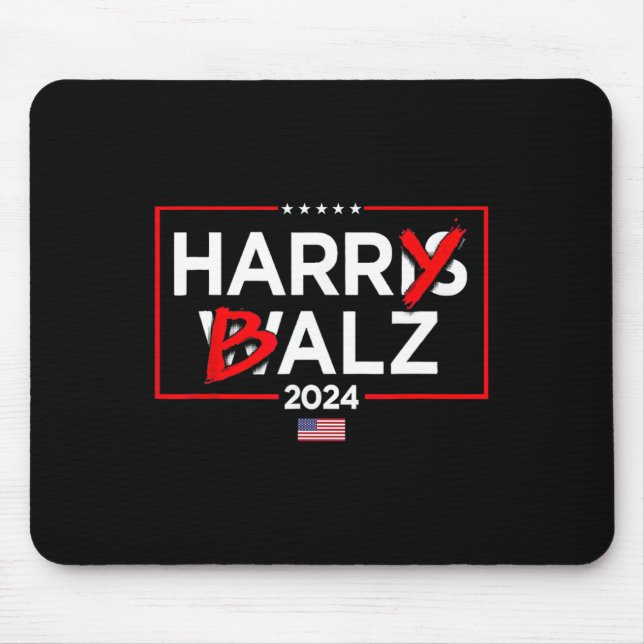 Mousepad Harry Bheimer Harris 24 Kamala Harris Para Preside (Frente)