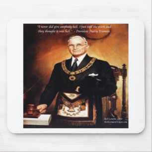 Mousepad Harry Truman "Não deu a eles o inferno" citação