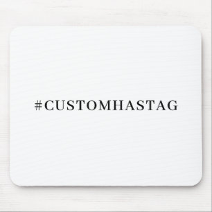 Mousepad Hashtag Sua Mídia Social Moderna e Tendência