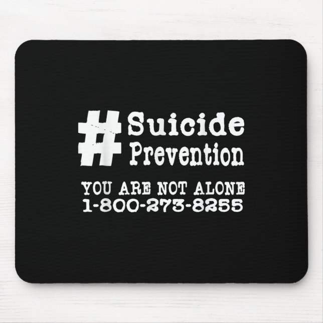 Mousepad Hashtag Suicida - Saúde Mental (Frente)