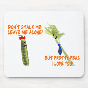 Mousepad Haste do aipo e ervilhas bonito