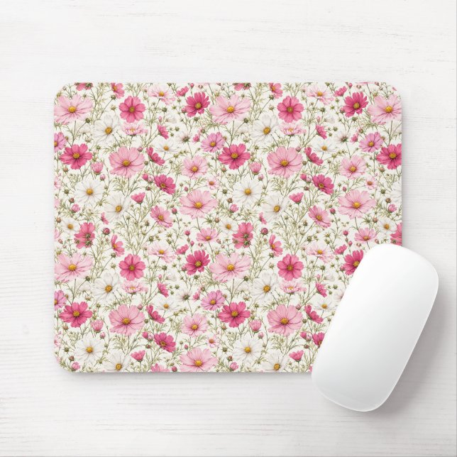 Mousepad Hastes de Flor de Cosmos Arejadas (Com mouse)