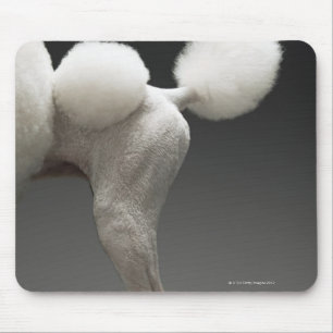 Mousepad Haunches da caniche, no fundo cinzento