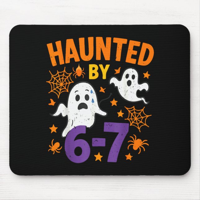 Mousepad Haunted 67 Ghost Math Teacher Halloween Costume Ma (Frente)