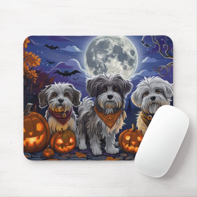 Mousepad Havanese Halloween Spooky (Com mouse)