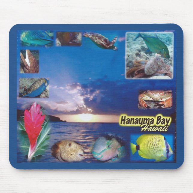 Mousepad Hawaii Hanauma Bay Life (Frente)