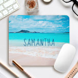 Mousepad Hawaii Sandy Beach Blue Ocean Photo Name<br><div class="desc">Lembre-se do cheiro fresco de sal do ar do oceano sempre que você usa essa impressionante fotografia vibrante e personalizada mousepad. Exalar e explorar a solidão de uma praia havaiana vazia. Faz um presente de excelente para alguém especial! Basta digitar o nome de sua escolha e você pode personalizar facilmente...</div>