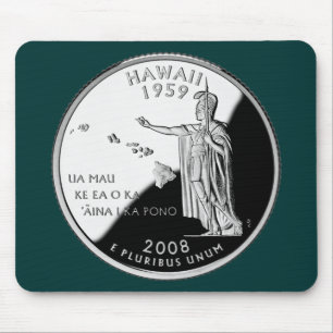 Mousepad Hawaii State Faux Quarter