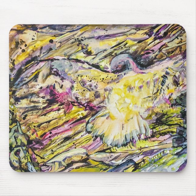 Mousepad Hawk Abstrato Art Design (Frente)