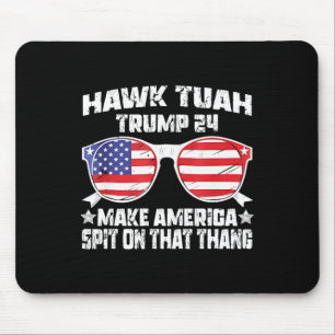 Mousepad Hawk Tuah Funny Viral Humor Meme Girl 24 Tua