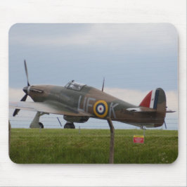 Mousepad Hawker Hurricane Vista de Três Quartos
