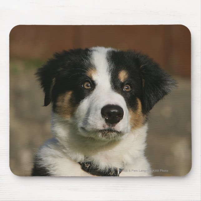 Mousepad Headshot semanas de idade do filhote de cachorro (Frente)