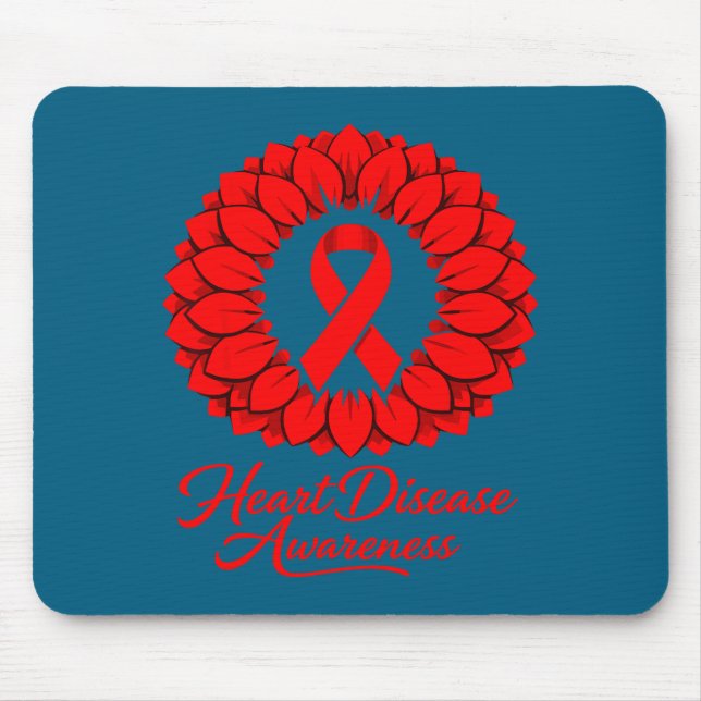 Mousepad Heart Disease Awareness  (Frente)